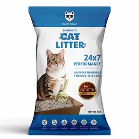 Hachi Wilson Premium Natural Bentonite White Sand Cat Litter cat waste,cat garbage bin,cat waste disposal