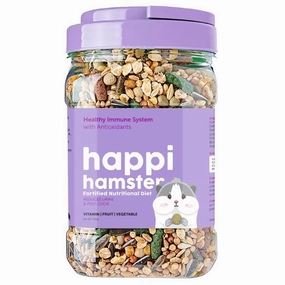 Happi Hamster Healthy Immune System Fortified Nutritional Diet 600g parrot cage,small bird perch,exotic pet bird