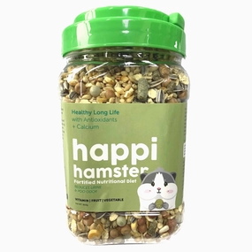 Happi Hamster Healthy Long Life Fortified Nutritional Diet 600g parrot cage,small bird perch,exotic pet bird