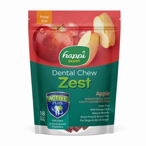 Happi Skippi (Doggy) Zest Petite Apple Dental Dog Chew 150g dog dental kit,pet toothbrush,dog oral care