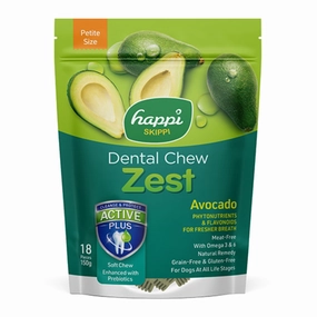 Happi Skippi (Doggy) Zest Petite Avocado Dental Dog Chew 150g dog dental snacks,dental bones for dogs,dog oral sticks