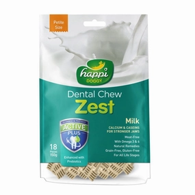 Happi Skippi (Doggy) Zest Petite Milk Dental Dog Chew 150g dog dental kit,pet toothbrush,dog oral care