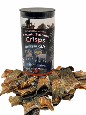 Happy Claws Lucky Paws Cosmic Salmon Crisps 2oz Tube pet id tag,personalized dog tag,engraved cat id