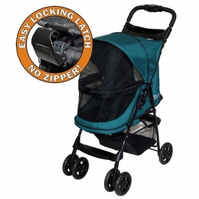 Happy Trails No Zip Lite Strollers- Juniper dog travel crate,airline approved dog carrier,dog transport bag