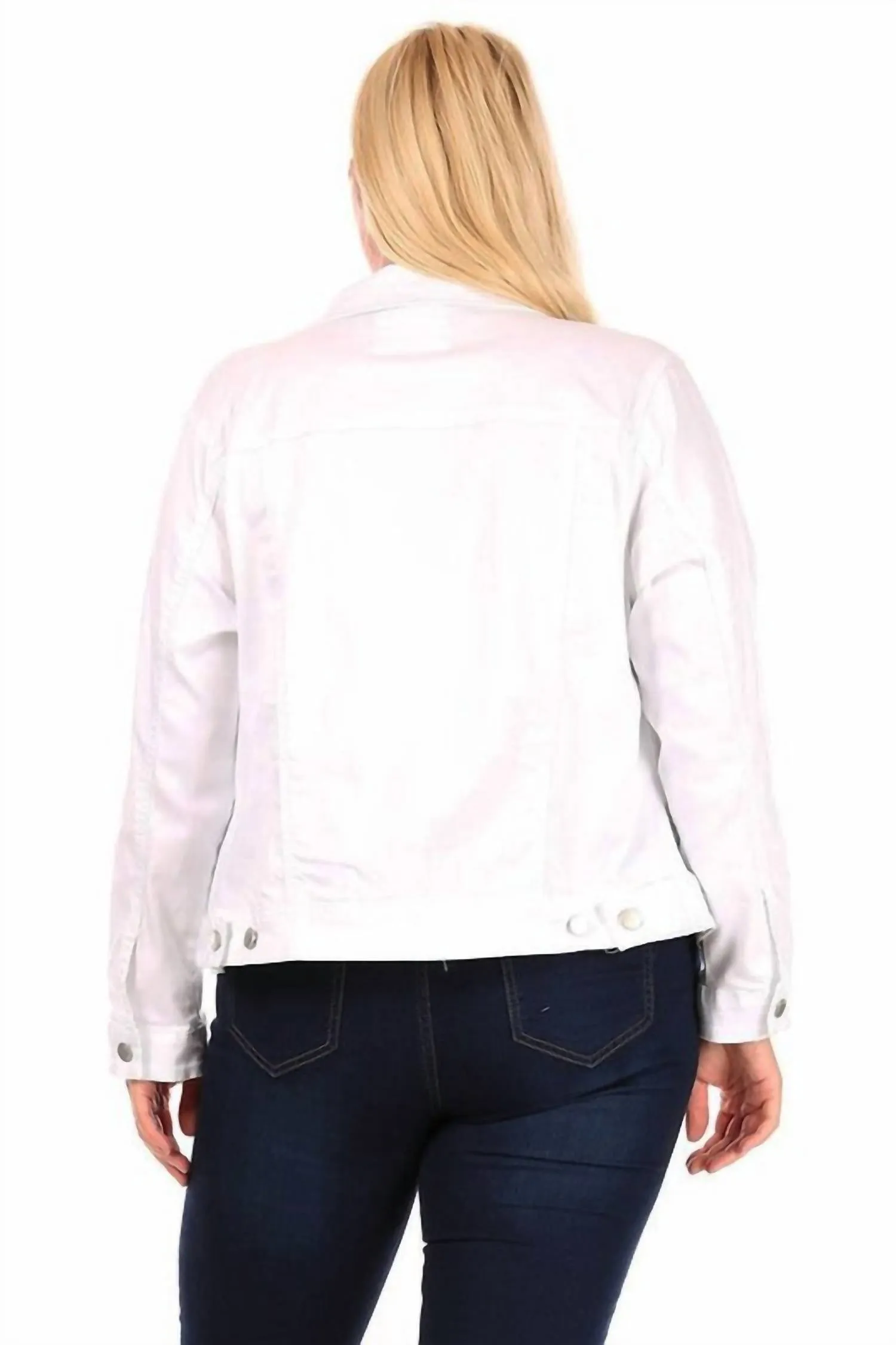 Here We Go Denim Jacket In White