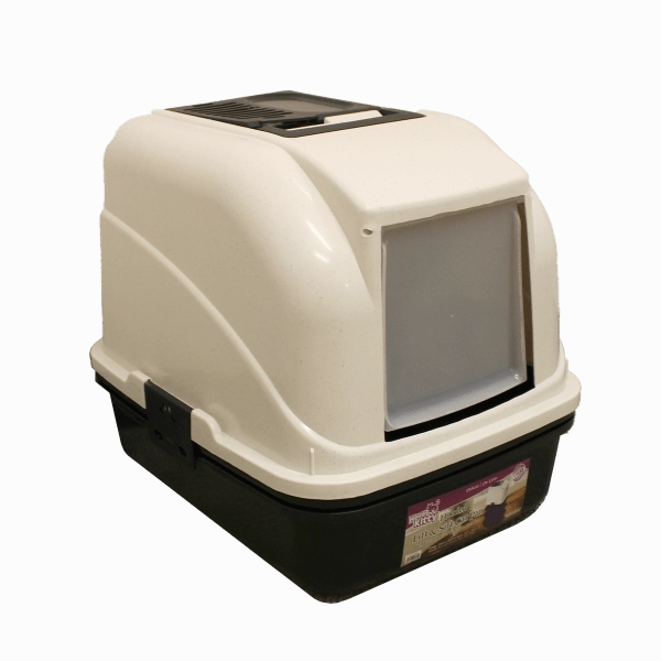 Here Kitty Deluxe Hooded Lift & Sift Litter Pan