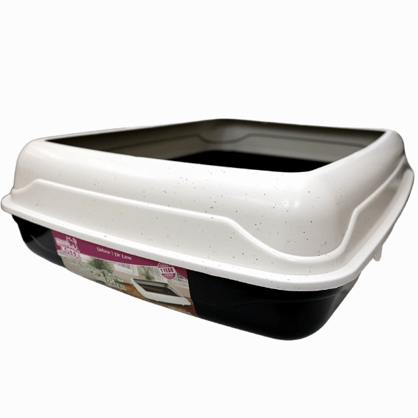 Here Kitty Deluxe Litter Pan With Removable Rim
