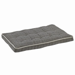 Herringbone Microvelvet Dog Crate Mattress crate mat,memory foam pad,dog bed cushion