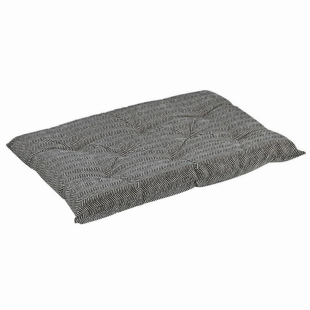 Herringbone Microvelvet Tufted Cushion Dog Crate Mat crate mat,memory foam pad,dog bed cushion