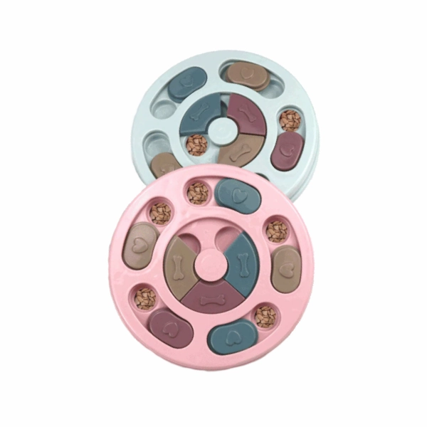 Hide And Slide Treat Puzzle dog bowl,slow feeder,pet food dish