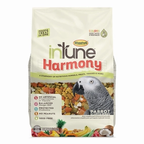 Higgins Intune Harmony Parrot & Large Birds 3lb bird seed mix,small bird food,parakeet pellets