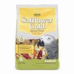 Higgins Safflower Gold Parrot 3lb bird seed mix,small bird food,parakeet pellets