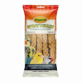 Higgins Spray Millet 6 Sprays bird seed mix,small bird food,parakeet pellets