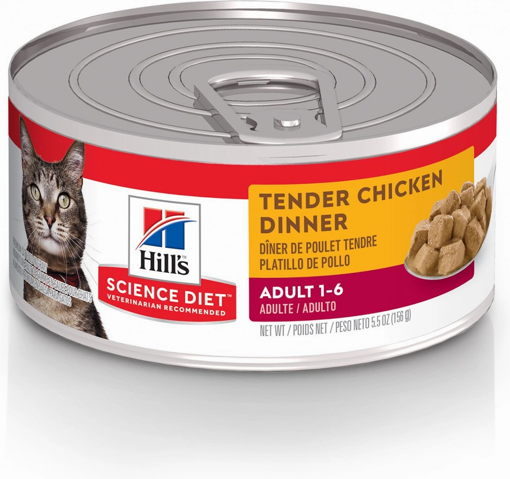 Hill's Science Diet Adult Tender Chicken Dinner Canned Cat Food cat toys and food,complete cat care,all in one cat kit