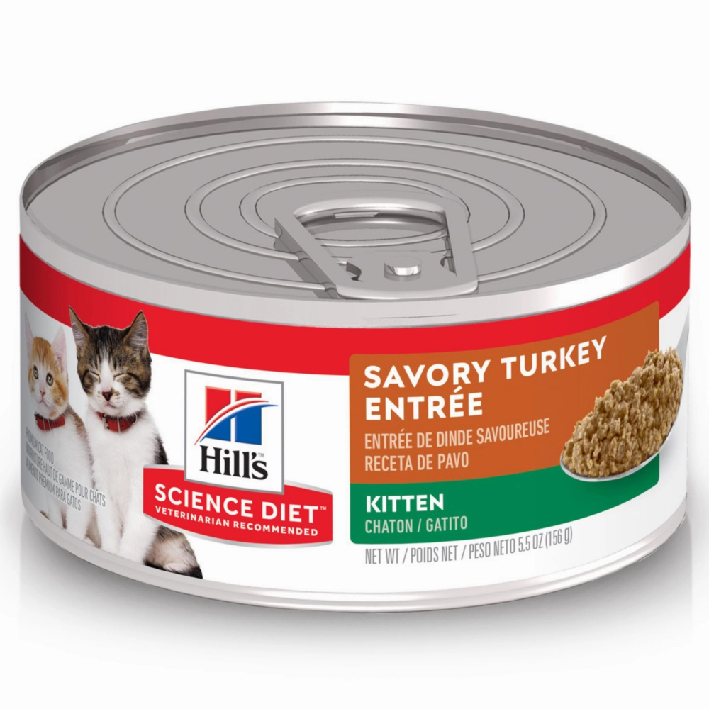 Hill's Science Diet Kitten Savory Turkey Entree Canned Food cat supplies,cat essentials,cat accessories