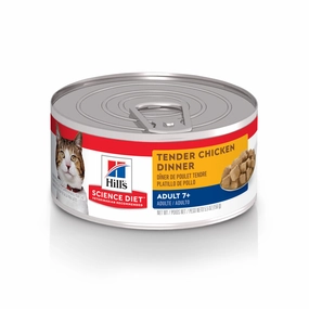 Hill's Science Diet Senior 7  Tender Chicken Canned Cat Food cat toys and food,complete cat care,all in one cat kit