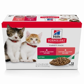 Hill's Science Diet Variety Pack Kitten Canned Cat Food cat supplies,cat essentials,cat accessories