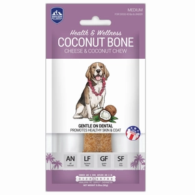 Himalayan Pet Supply Dog Chew - Coconut Bone Medium 2.3oz Bag pet id tag,personalized dog tag,engraved cat id