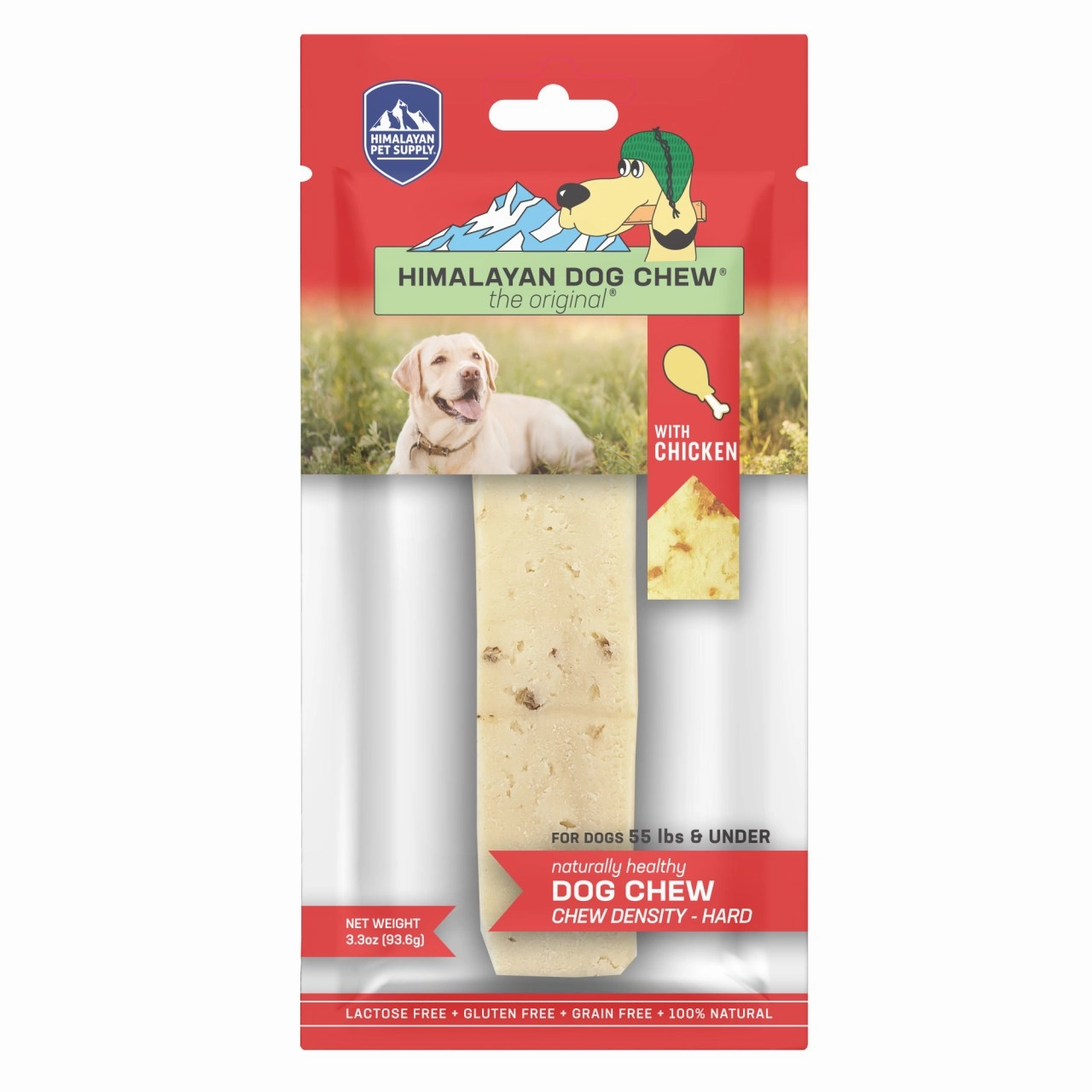 Himalayan Pet Supply Dog Chew - Smoked Hard Cheese Chew with Chicken - Large 3.3oz Bag pet id tag,personalized dog tag,engraved cat id