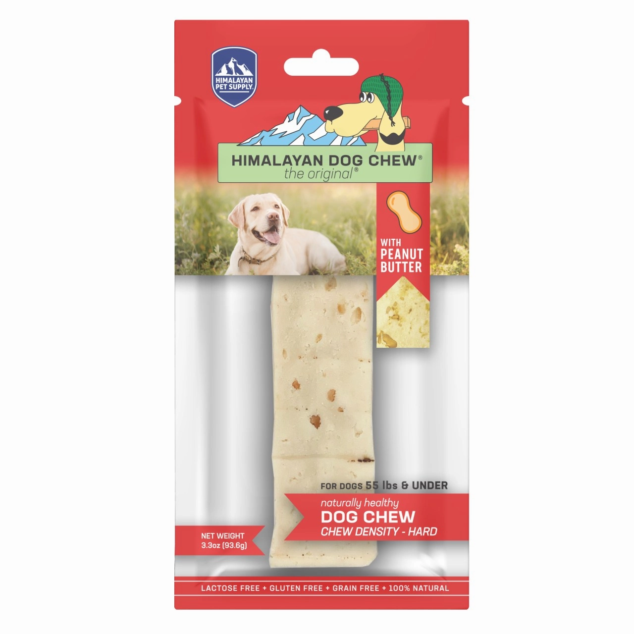 Himalayan Pet Supply Dog Chew - Smoked Hard Cheese Chew with Peanut Butter - Large 3.3oz Bag pet id tag,personalized dog tag,engraved cat id
