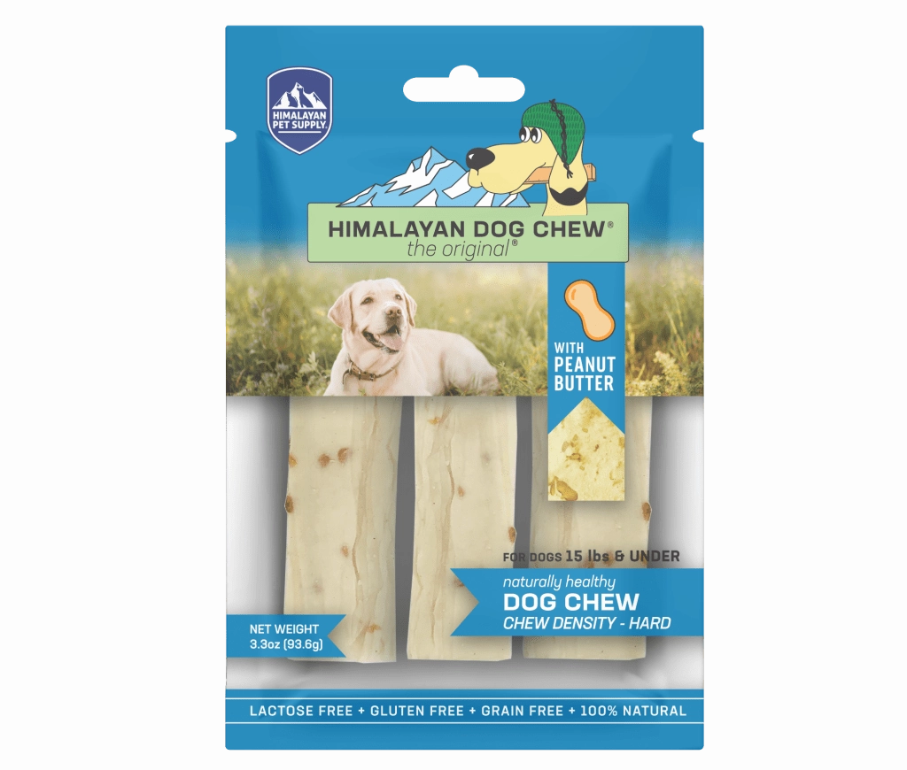 Himalayan Pet Supply Dog Chew - Smoked Hard Cheese Chew with Peanut Butter - Small 3.3oz Bag pet id tag,personalized dog tag,engraved cat id