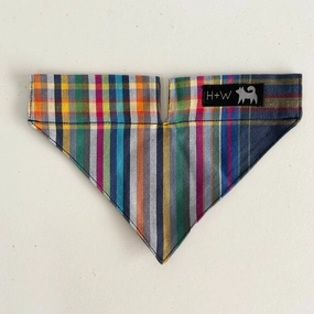 Hiro Wolf Dog Bandana: Marine Striped Kikoy performance harness,agility dog vest,athletic dog gear