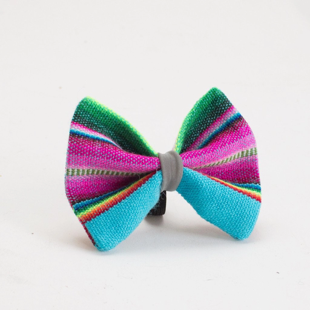 Hiro Wolf Dog Bow Tie: Inca Blue performance harness,agility dog vest,athletic dog gear