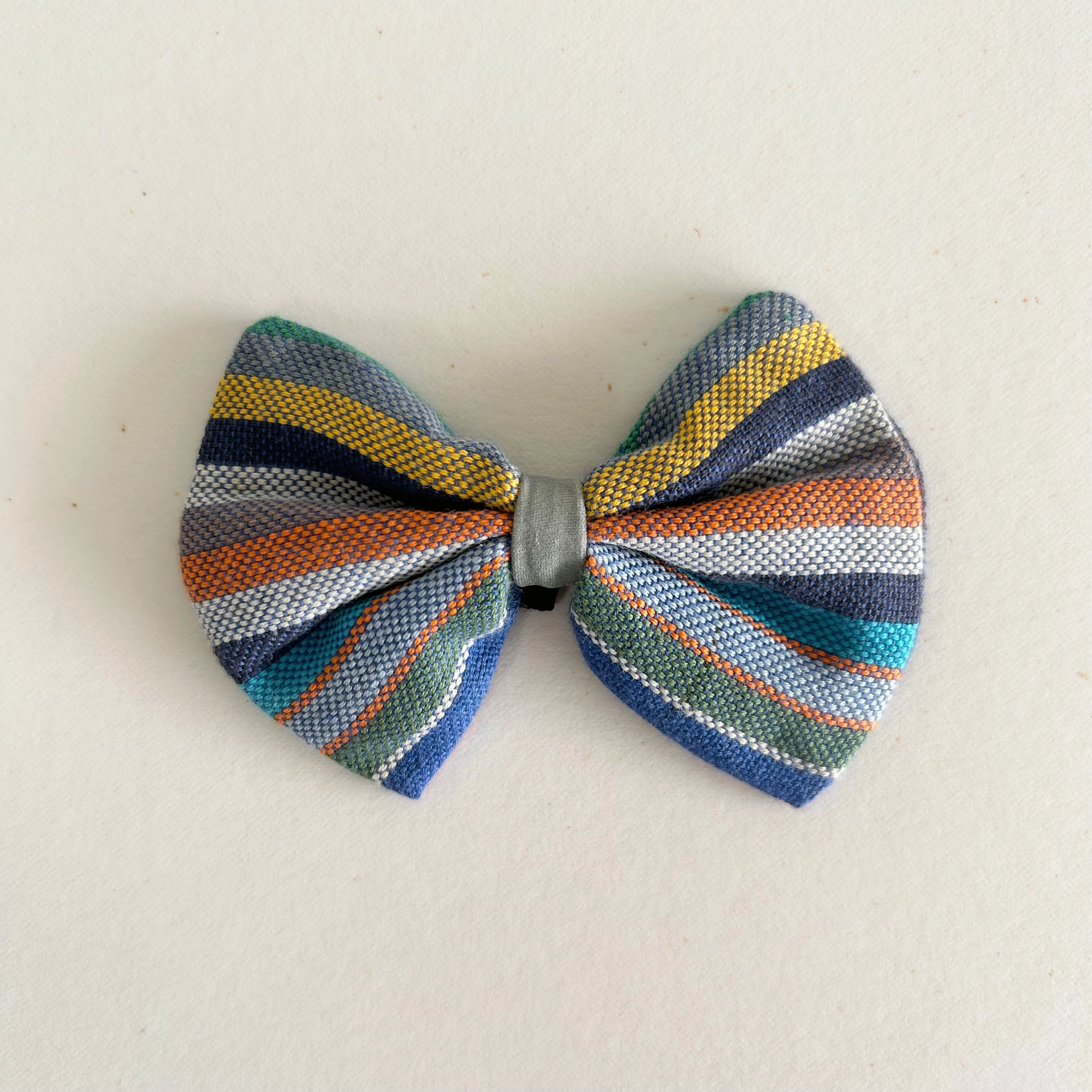 Hiro Wolf Dog Bow Tie: Marine Striped Kikoy performance harness,agility dog vest,athletic dog gear