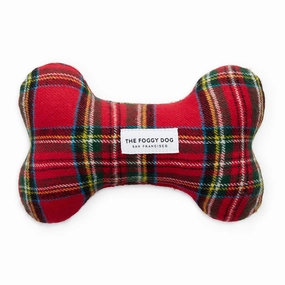 Holiday Squeaky Plush Dog toys, Tartan Plaid Flannel wet cat food,canned cat food,gravy cat food
