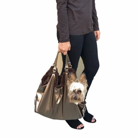Hollywood Tote Dog Carrier Metallic Snake dog bowtie leather collar dog charm dog party wear dog scarf set