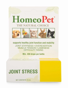 HomeoPet Joint Stress Pet Joint Supplement, 15 mL organic dog treat,hypoallergenic dog snack,specialty pet treat
