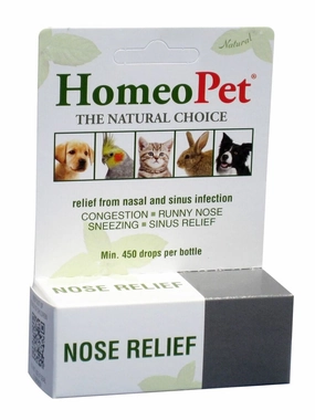 HomeoPet Nose Relief Pet Respiratory Supplement, 15 mL organic dog treat,hypoallergenic dog snack,specialty pet treat