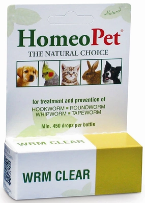 HomeoPet Wrm Clear, 15 mL soft chew treat,chewy dog snacks,tender bites for dogs