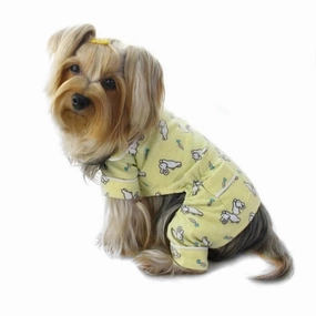 Hopping Bunny Flannel Dog Pajamas dog underwear,dog diaper,pet undergarments