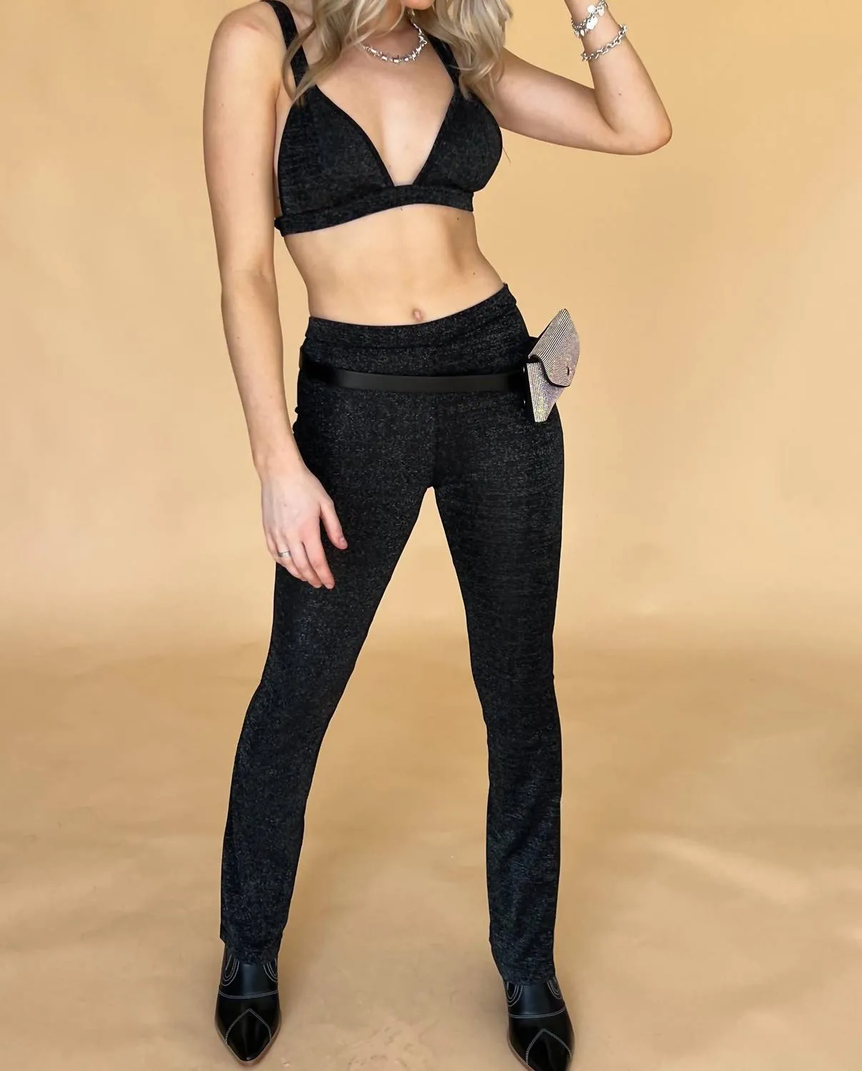 Horizon Pant Set In Black