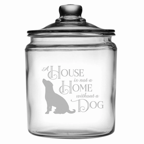 House Home Glass Dog Treat Jar pet apparel,dog hoodie,fashionable pet wear