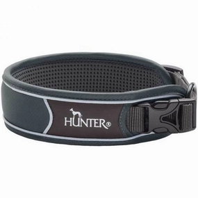 Hunter Divo Dog Collar - XL/GREY dog harness and leash,reflective dog collar,pet walking gear