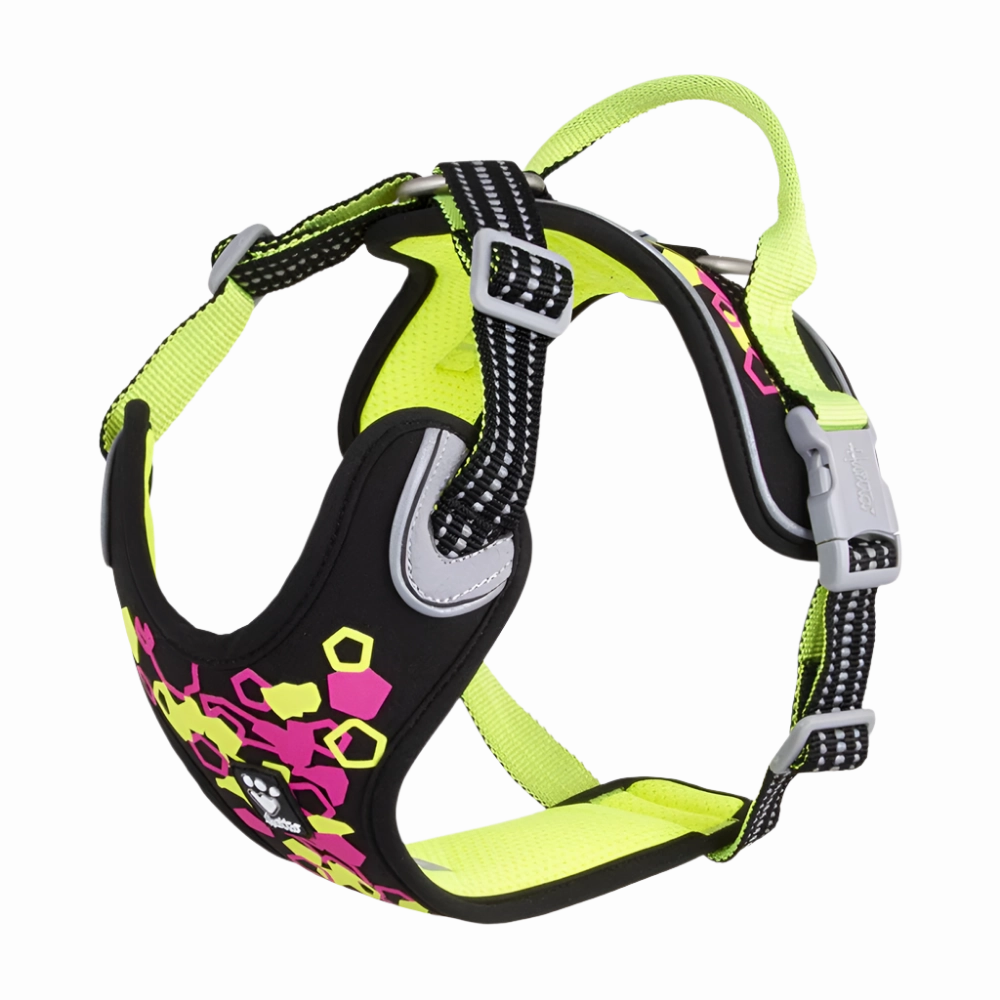 Hurtta Dog Harness: Weekend Warrior Neon Harness puppy harness,puppy toys,puppy starter kit
