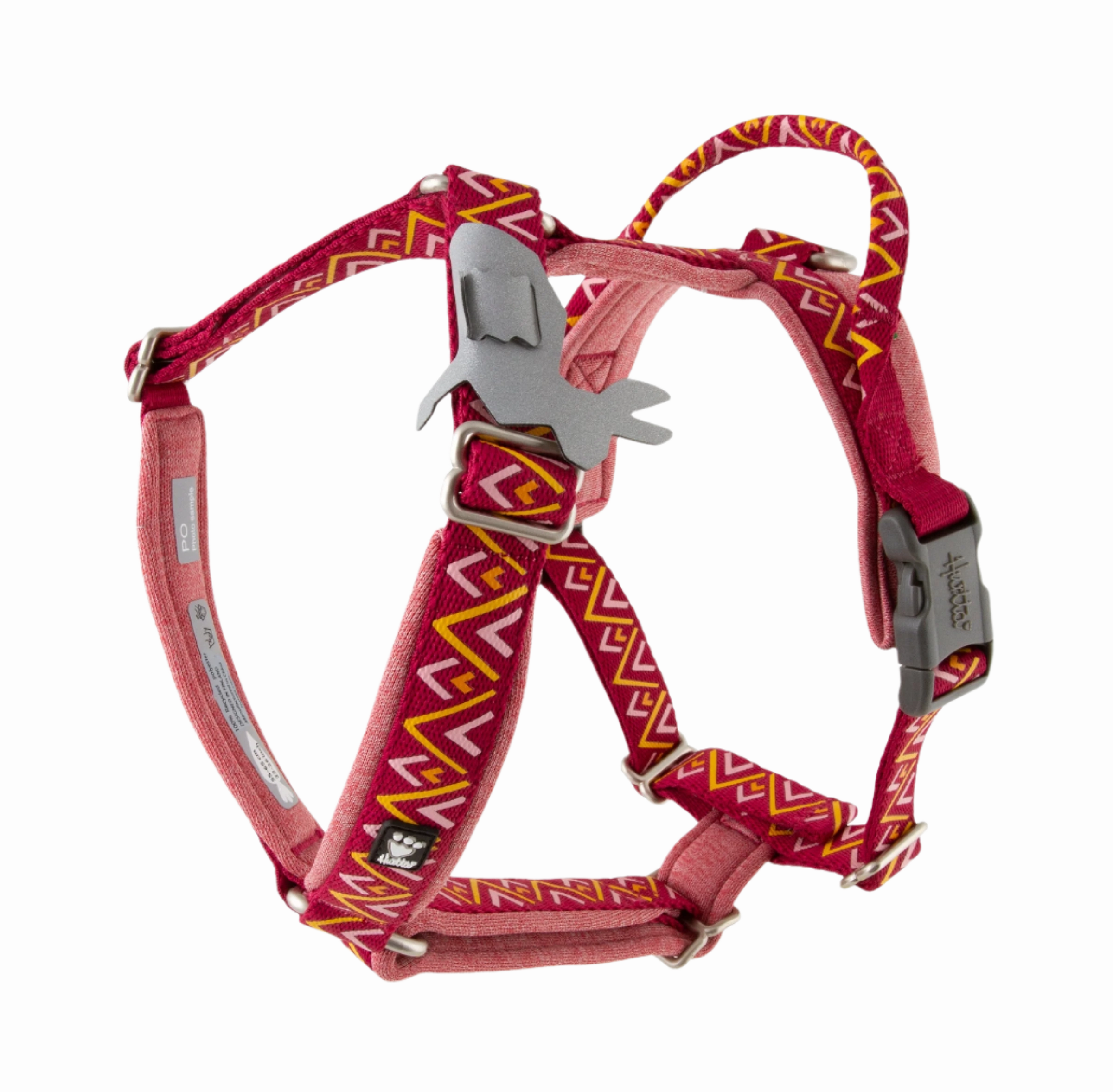 Hurtta Dog Y-Harness: Razzle Dazzle, Beetroot puppy harness,puppy toys,puppy starter kit
