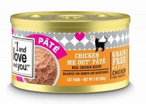 I and Love and You Grain Free Chicken Me Out Pate Recipe Canned Cat Food cat supplies,cat essentials,cat accessories