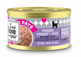 I and Love and You Grain Free Purrky Turkey Pate Recipe Canned Cat Food cat toys and food,complete cat care,all in one cat kit