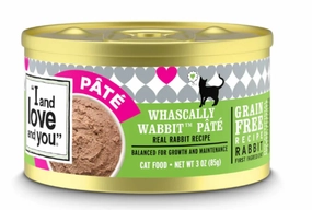 I and Love and You Grain Free Whascally Rabbit Pate Recipe Canned Cat Food cat supplies,cat essentials,cat accessories