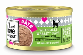 I and Love and You Grain Free Whascally Rabbit Pate Recipe Canned Cat Food cat toys and food,complete cat care,all in one cat kit