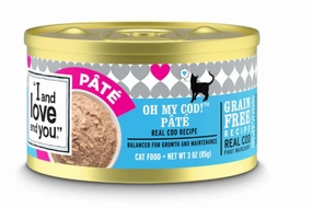 I and Love and You Oh My Cod Pate Grain Free Recipe Canned Cat Food cat supplies,cat essentials,cat accessories