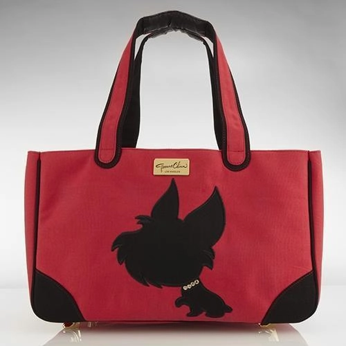 I Love New Yorkie Rescue Me Tote Canvas Dog Carrier Red dog bowtie leather collar dog charm dog party wear dog scarf set