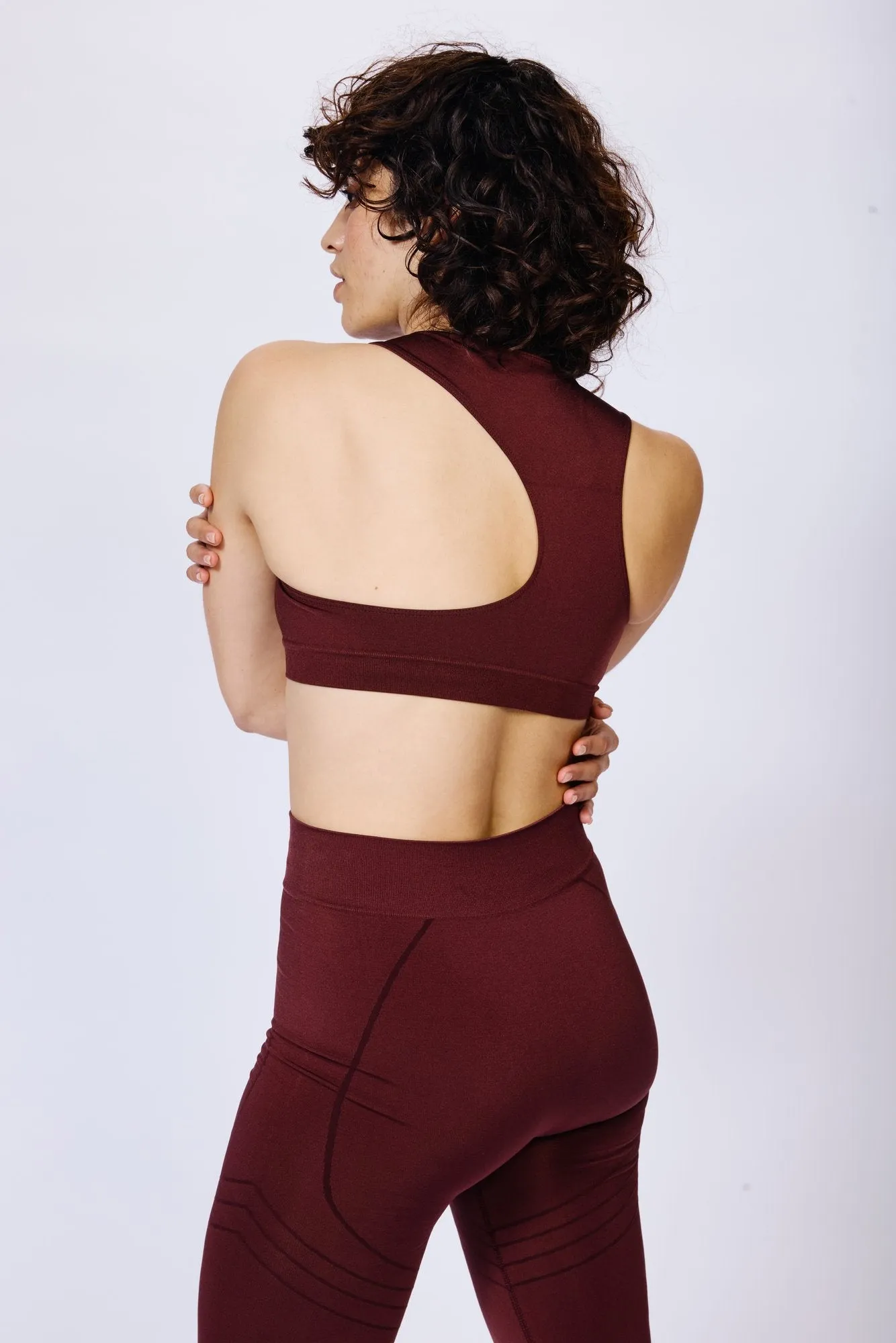 INSPIRE Bikini Bra Top | Maroon