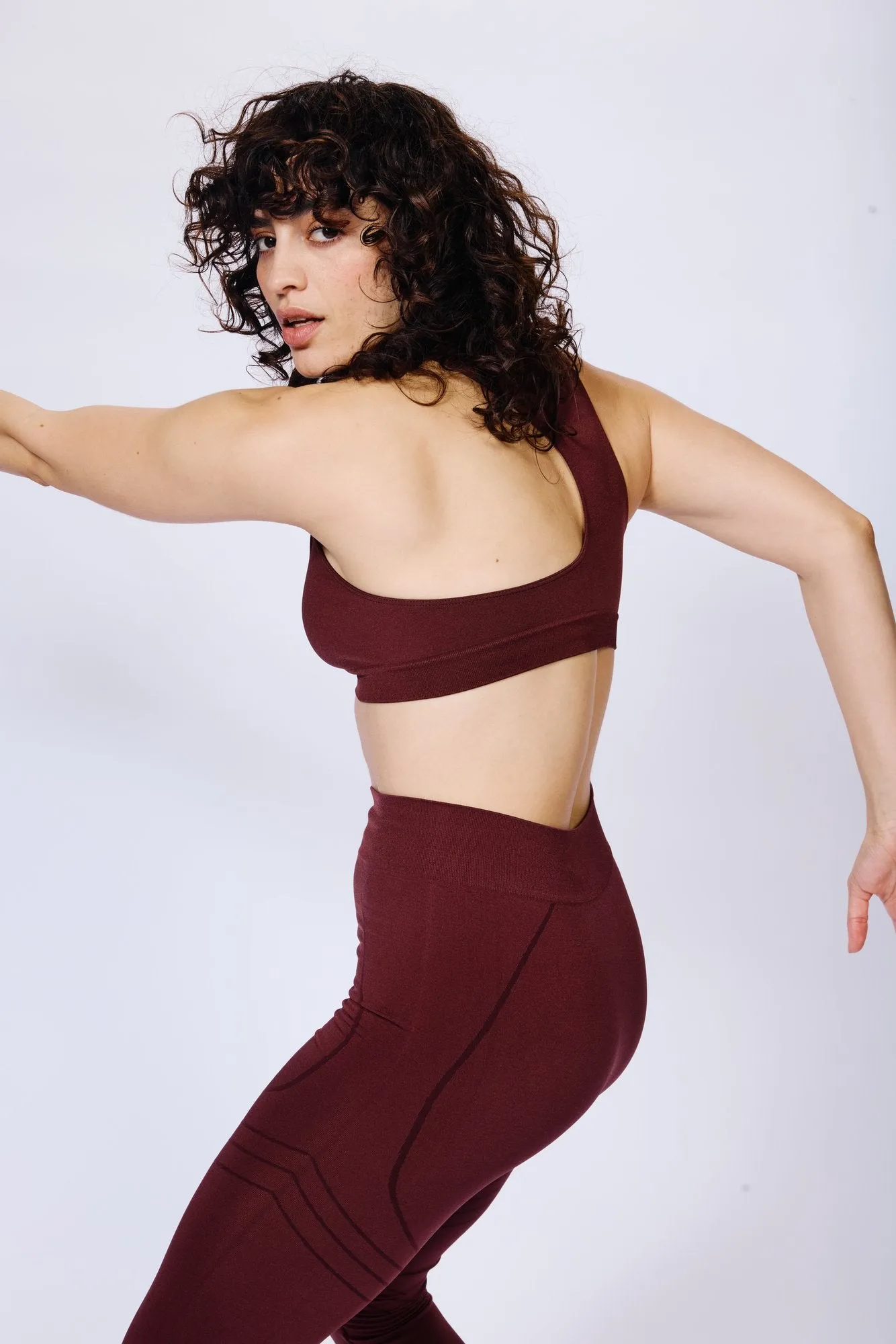 INSPIRE Bikini Bra Top | Maroon