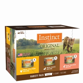 Instinct Grain-Free Recipe Variety Pack Canned Cat Food cat toys and food,complete cat care,all in one cat kit