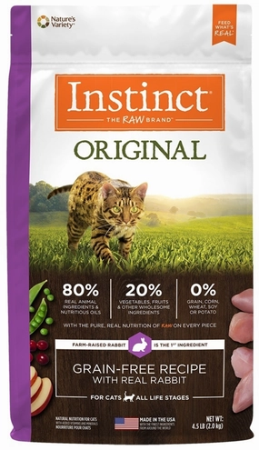 Instinct Original Grain Free Recipe with Real Rabbit Natural Dry Cat Food cat toys and food,complete cat care,all in one cat kit