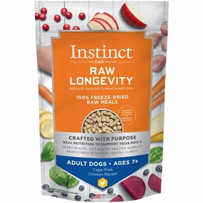 Instinct Raw Longevity 7  Chicken Grain-Free Adult & Senior Freeze-Dried Raw Dog Food 5oz horse supplement horse vitamins animal probiotics livestock digestive aid horse immune booster